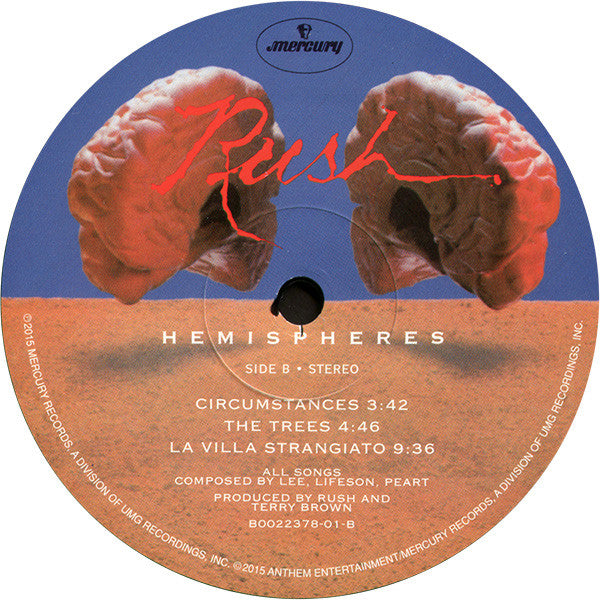 Rush : Hemispheres (LP, Album, RE, RM, 200)