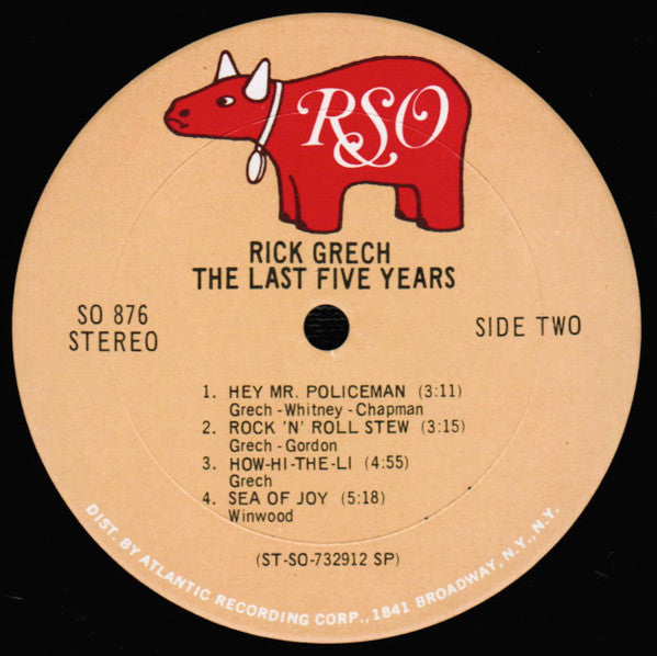 Rick Grech : The Last Five Years (LP, Comp)