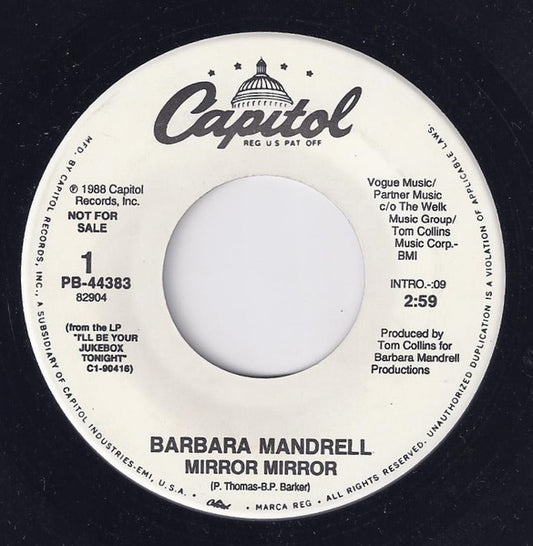 Barbara Mandrell : MIrror Mirror (7", Promo)