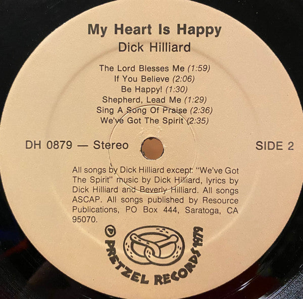 Dick Hilliard : My Heart Is Happy (LP, Album)
