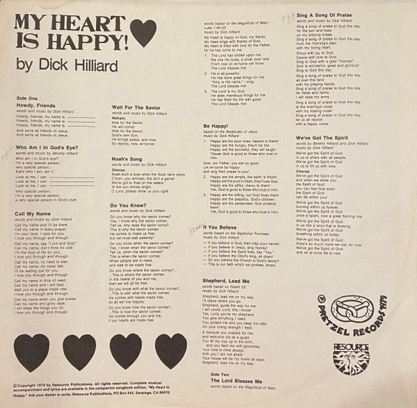 Dick Hilliard : My Heart Is Happy (LP, Album)
