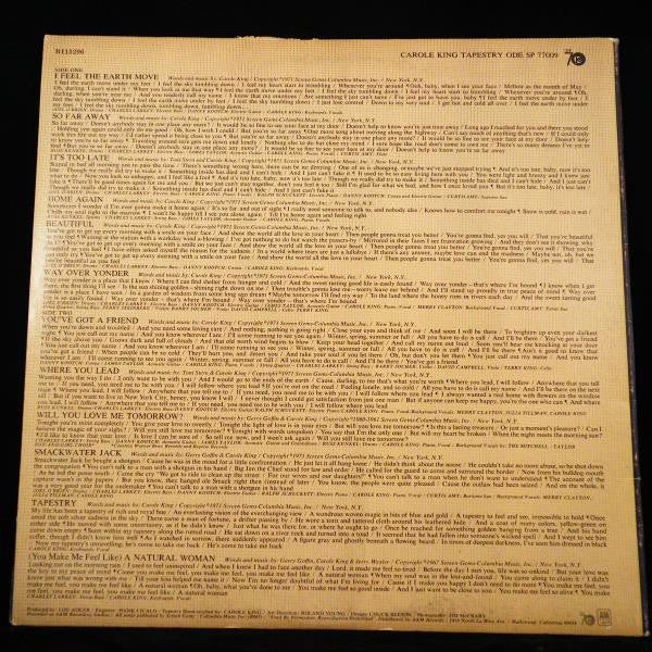 Carole King : Tapestry (LP, Album, Club, Gat)