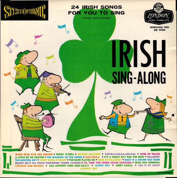 Denis Martin : Irish Sing-Along (24 Irish Songs For You To Sing) (LP, Album)