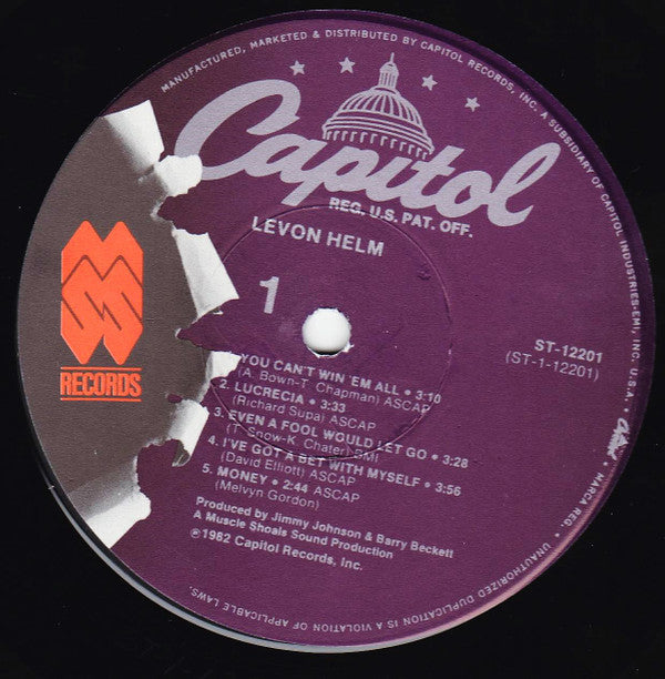 Levon Helm : Levon Helm (LP, Album, Win)