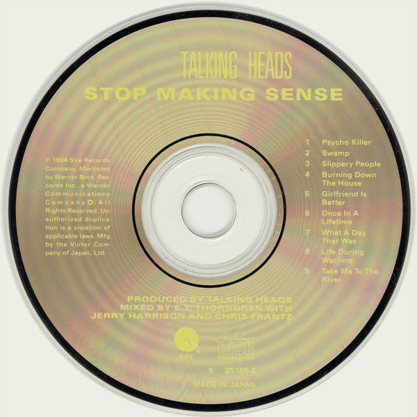 Talking Heads : Stop Making Sense (CD, Album)