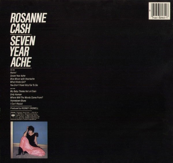 Rosanne Cash : Seven Year Ache (LP, Album, San)