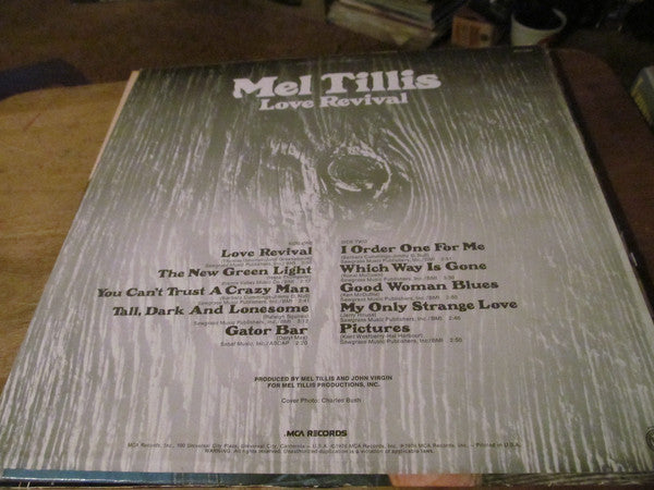 Mel Tillis : Love Revival (LP, Album, Glo)