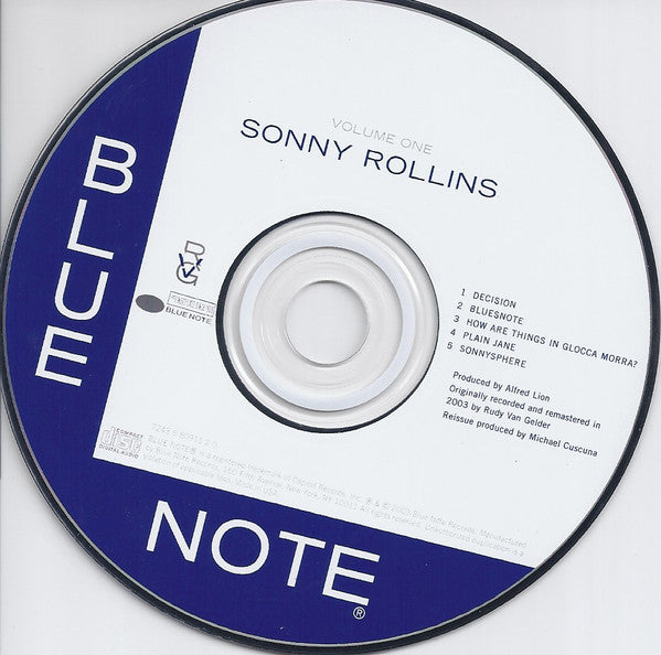 Sonny Rollins : Volume One (CD, Album, Mono, RE, RM)