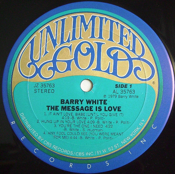 Barry White : The Message Is Love (LP, Album)
