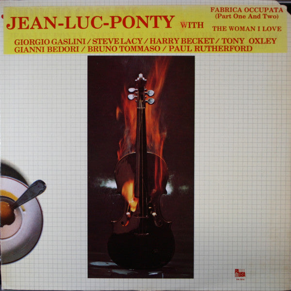 Jean-Luc Ponty With Giorgio Gaslini / Steve Lacy / Harry Becket* / Tony Oxley / Gianni Bedori / Bruno Tommaso / Paul Rutherford (2) : Jean-Luc Ponty Meets Giorgio Gaslini (LP, Album)