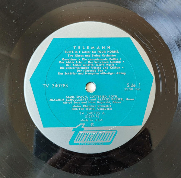 Vivaldi*, Telemann*, Rosetti* : Concerti For Horn And Orchestra (LP)