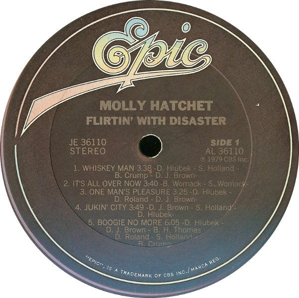 Molly Hatchet : Flirtin' With Disaster (LP, Album, Ter)