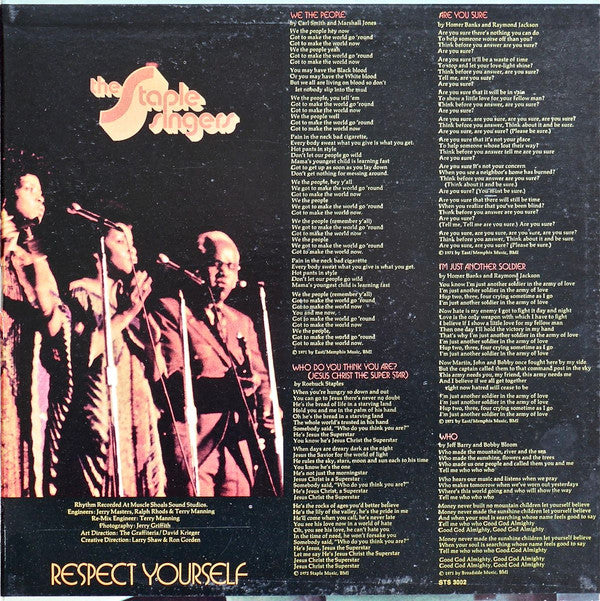 The Staple Singers : Be Altitude: Respect Yourself (LP, Album, Gat)