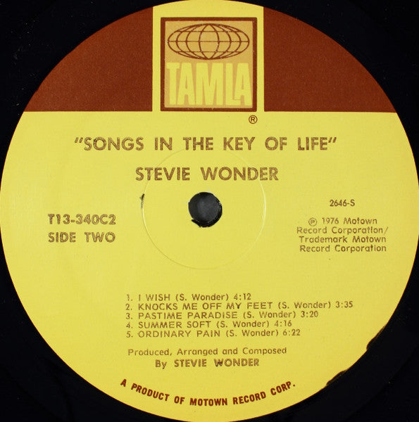 Stevie Wonder : Songs In The Key Of Life (2xLP, Sup + 7", EP + Album, Gat)