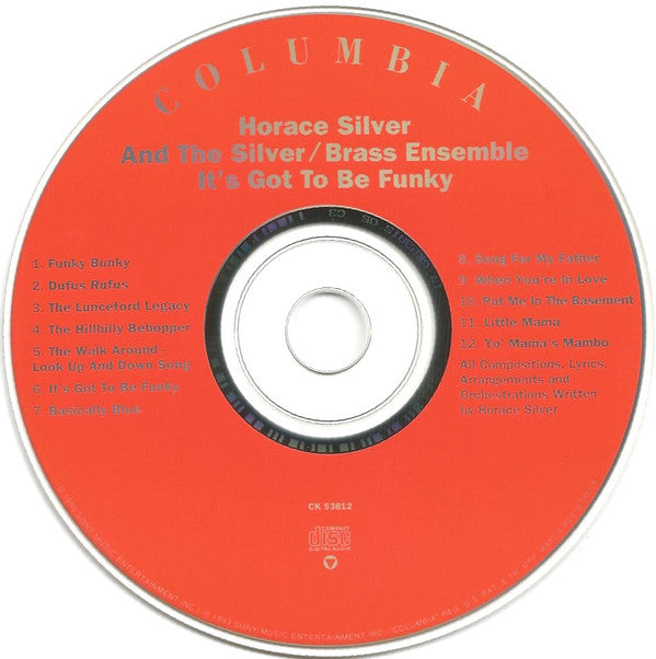 Horace Silver : It's Got To Be Funky (CD, Album)