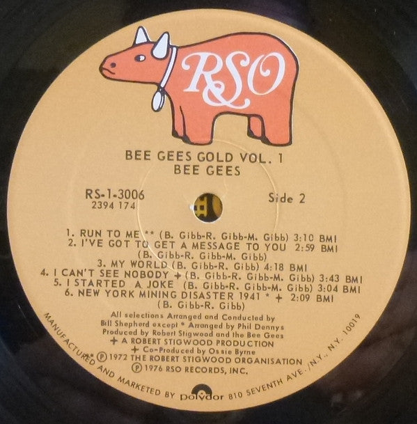 Bee Gees : Gold Volume One (LP, Comp, PRC)
