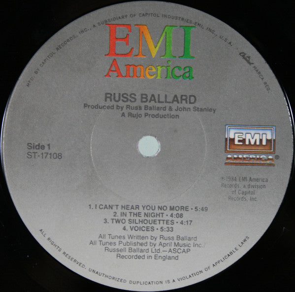 Russ Ballard : Russ Ballard (LP, Album, Win)