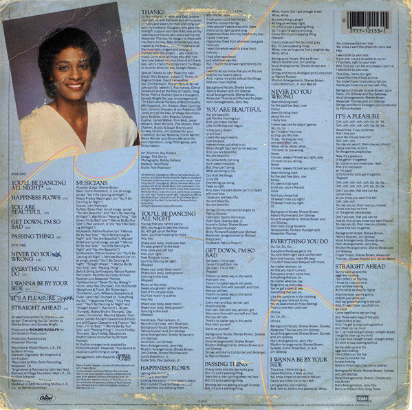 Sheree Brown : Straight Ahead (LP, Album, Win)