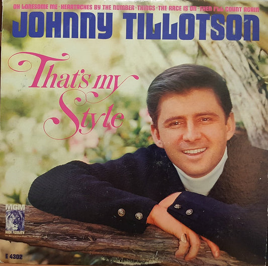 Johnny Tillotson : That's My Style (LP, Mono)