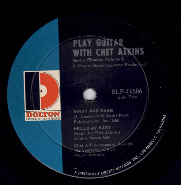 Chet Atkins : Play Guitar With Chet Atkins--Guitar Phonics Volume 6 (LP, Mono)