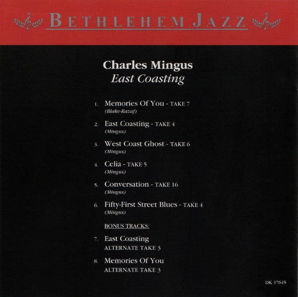 Charles Mingus : East Coasting (CD, Album, RE, RM)