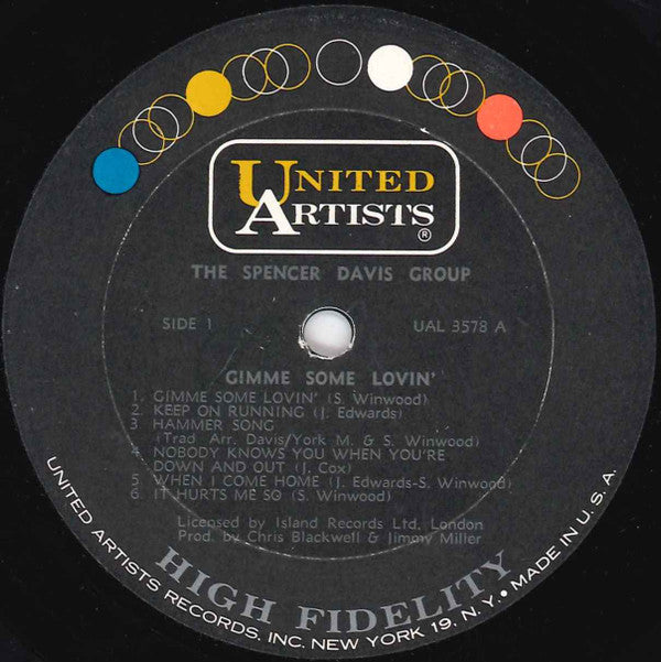 The Spencer Davis Group : Gimme Some Lovin' (LP, Album, Mono, Abb)
