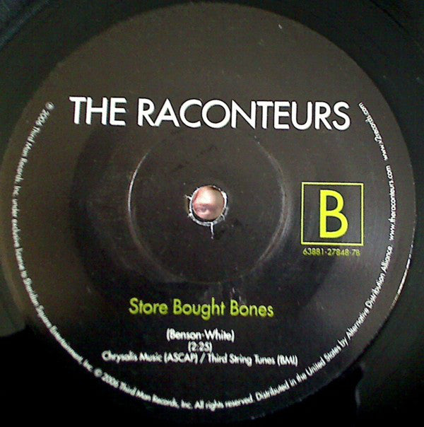 The Raconteurs : Steady, As She Goes / Store Bought Bones (7", Single, B)