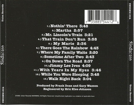 Sindacato : Sindacato (CD, Album)
