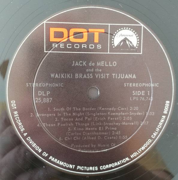 Waikiki Brass With Jack De Mello : The Waikiki Brass Visit Tijuana (LP, Album)