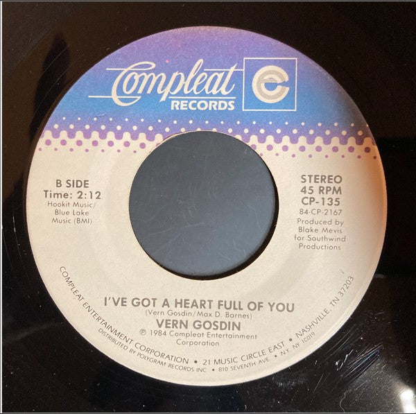 Vern Gosdin : Slow Burning Memory (7", Single)