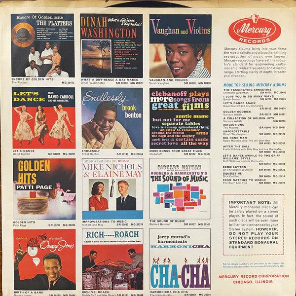 Dinah Washington : Dinah Jams (LP, Album, Mono, RE)