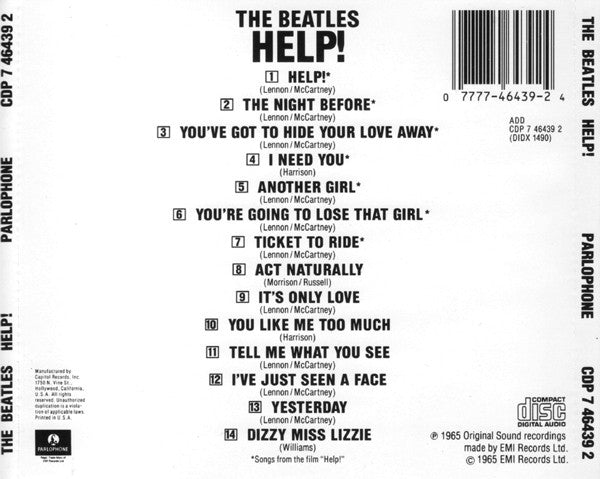 The Beatles : Help! (CD, Album, RE, JVC)