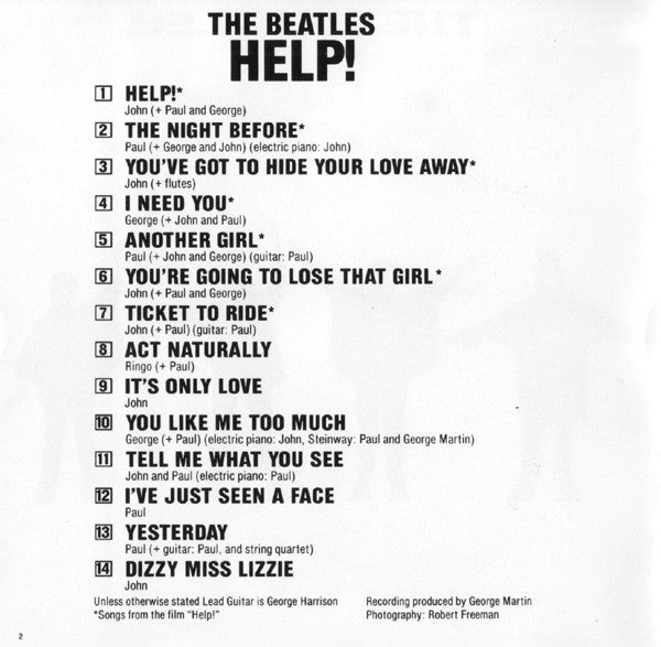 The Beatles : Help! (CD, Album, RE, JVC)