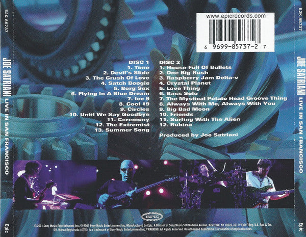 Joe Satriani : Live In San Francisco (2xCD, Album)