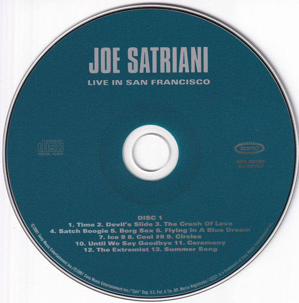 Joe Satriani : Live In San Francisco (2xCD, Album)