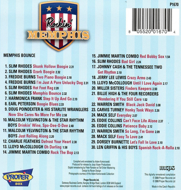 Various : Rockin' Memphis (4xCD, Comp, RM)
