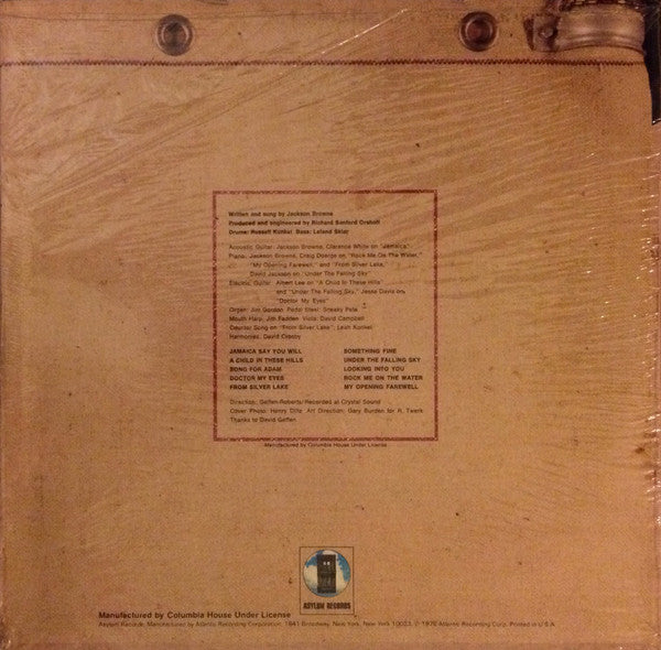 Jackson Browne : Jackson Browne (LP, Album, Club, RE, Col)