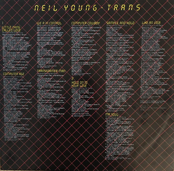 Neil Young : Trans (LP, Album, RP)