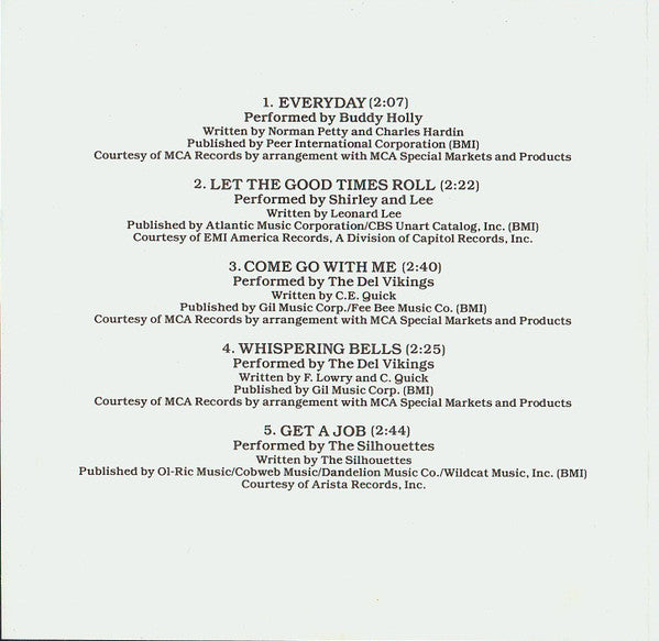 Various : Stand By Me (Original Motion Picture Soundtrack) (CD, Comp, Mat)