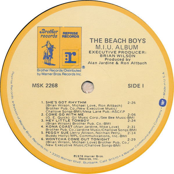 The Beach Boys : M.I.U. Album (LP, Album, LA )