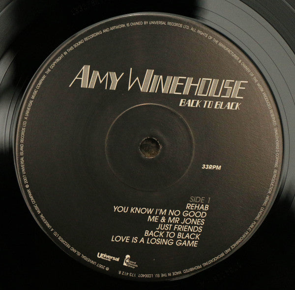 Amy Winehouse : Back To Black (LP, Album, 180)