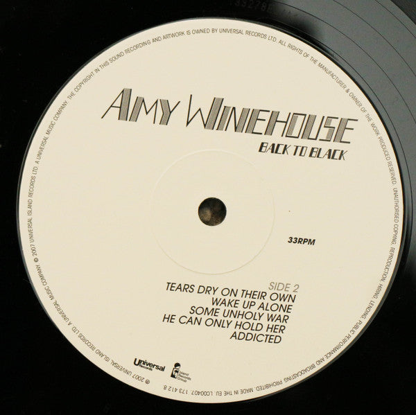 Amy Winehouse : Back To Black (LP, Album, 180)