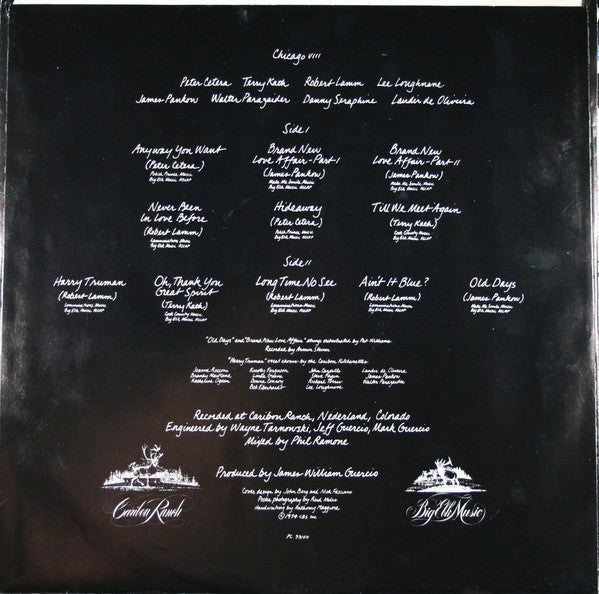 Chicago (2) : Chicago VIII (LP, Album, Ter)