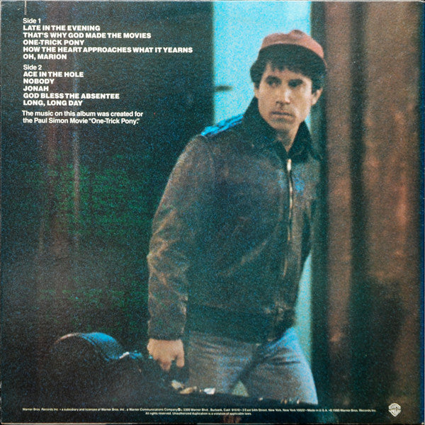 Paul Simon : One-Trick Pony (LP, Album, Jac)