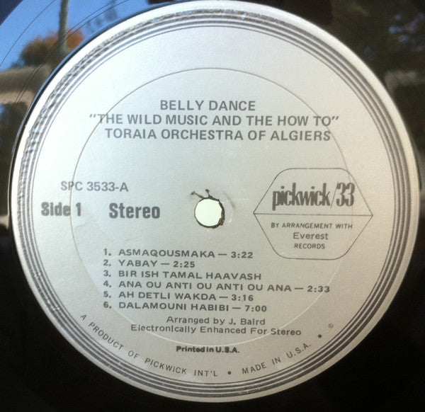 Toraia Orchestra Of Algiers : Belly Dance! (The Wild Music & The How-To!) (LP, Album, RE)