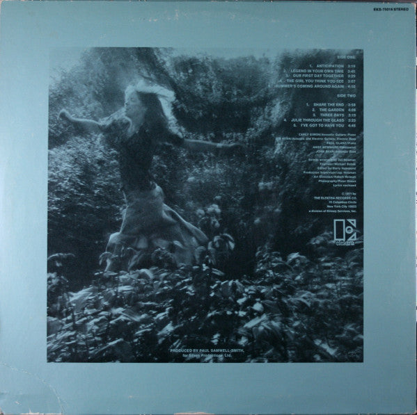 Carly Simon : Anticipation (LP, Album, Ter)
