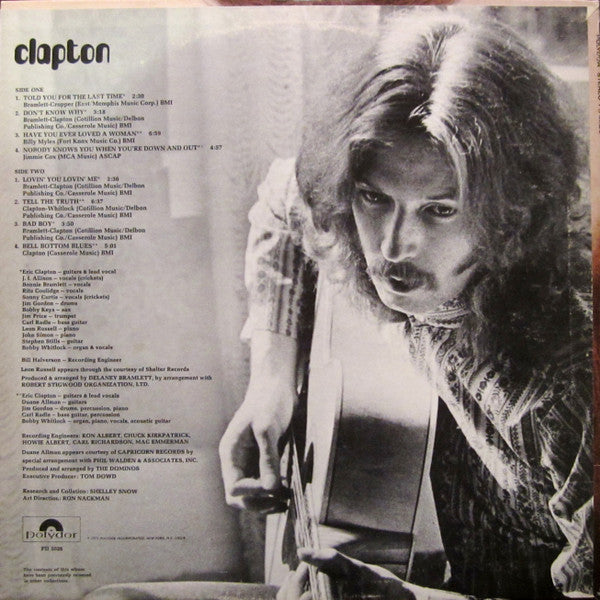 Eric Clapton : Clapton (LP, Comp)