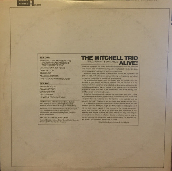 The Mitchell Trio : Alive (LP)