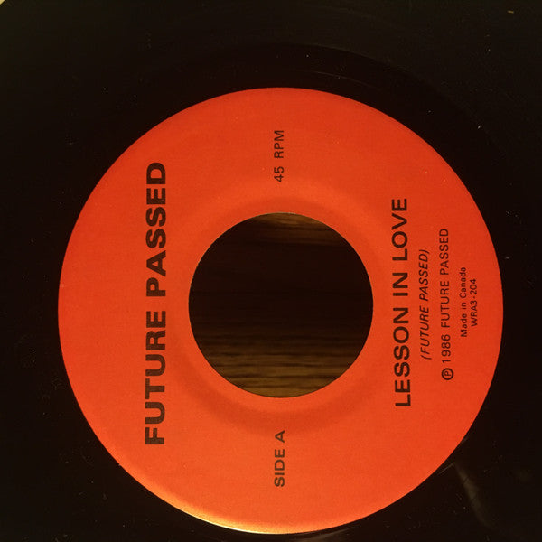 Future Passed (2) : Lesson In Love / Shame On You (7")