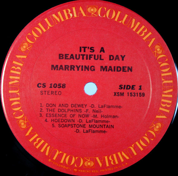 It's A Beautiful Day : Marrying Maiden (LP, Album, RE, Ter)